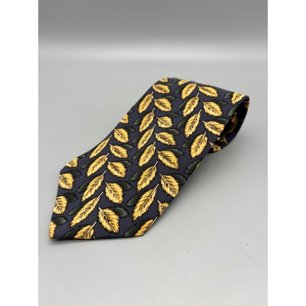 J. Garcia Men's‎ Silk Tie Landscape with Eye Collection Ten  Leaves 57"